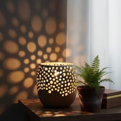 Textured table lamp