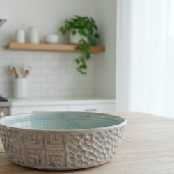 Pearly Textured Serving Dish